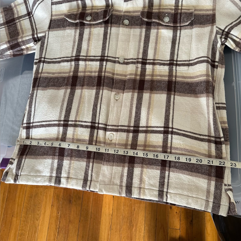 Abercrombie & Fitch Relaxed Shirt Jacket Size Large Tall Soft A&F Collection - Picture 8 of 9